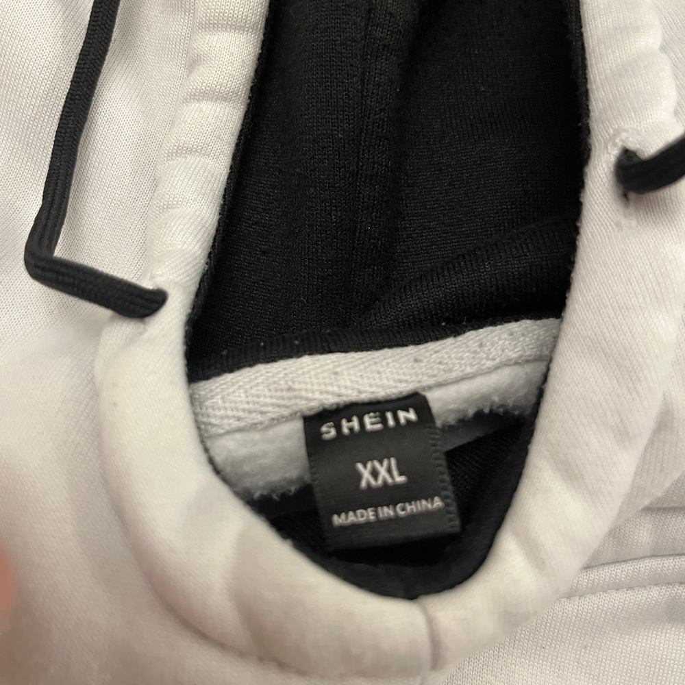 Adventure White and Black Hoodie by Shein - Picture 6 of 7